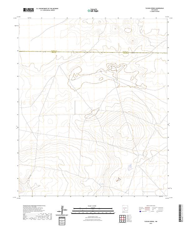 Tucson Spring 2023 topographic map thumbnail