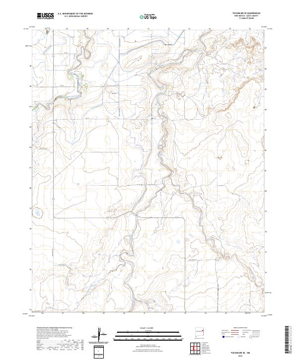 Tucumcari SE topographic map thumbnail