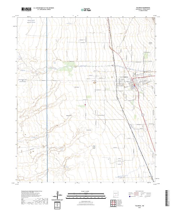 Tularosa 2023 topographic map thumbnail