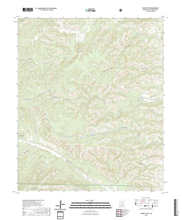 Turkey Peak 2023 topographic map thumbnail