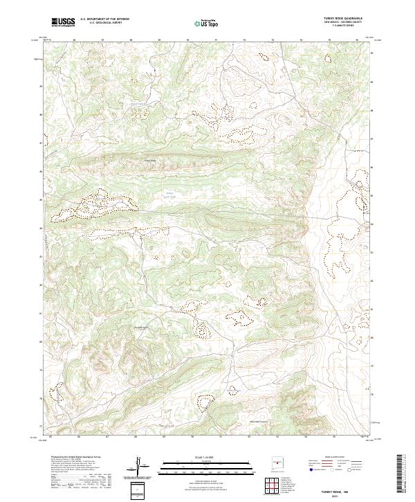 Turkey Ridge 2023 topographic map thumbnail