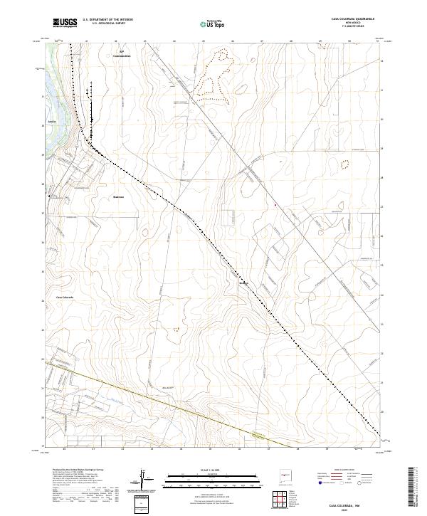 Casa Colorada topographic map thumbnail
