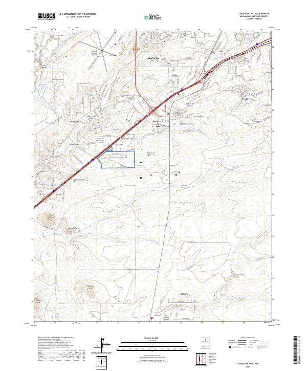 Turquoise Hill 2023 topographic map thumbnail