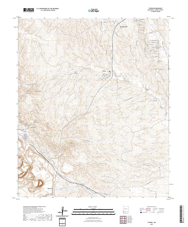 Tyrone 2023 topographic map thumbnail