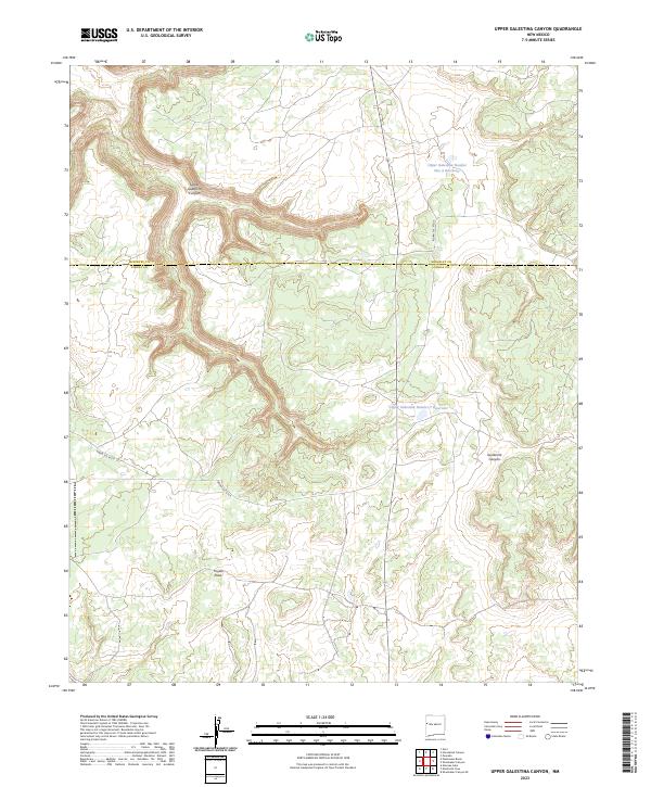 Upper Galestina Canyon topographic map thumbnail