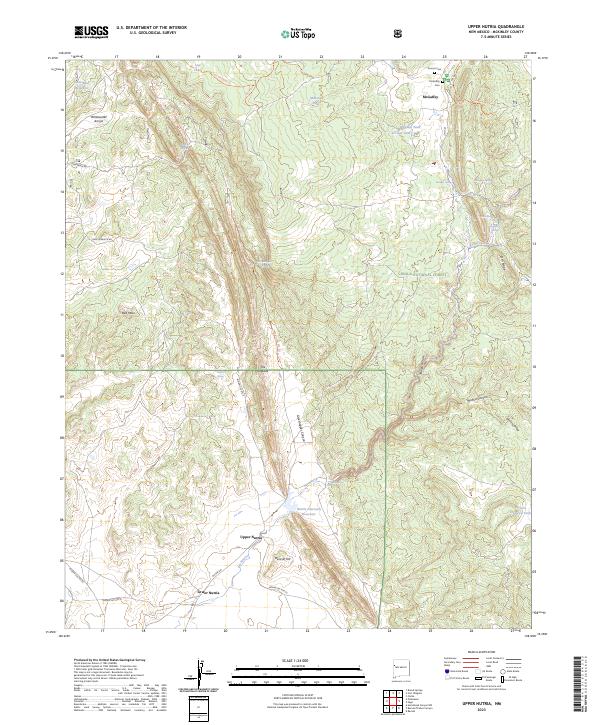 Upper Nutria 2023 topographic map thumbnail
