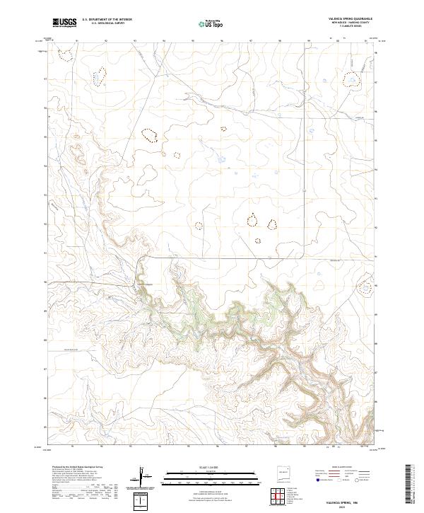 Valencia Spring topographic map thumbnail