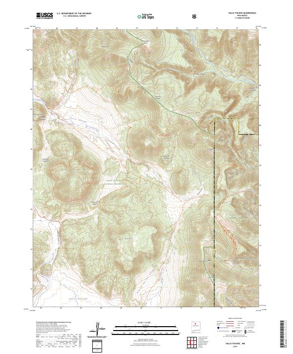 Valle Toledo topographic map thumbnail
