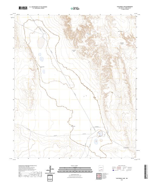 Van Winkle Lake 2023 topographic map thumbnail