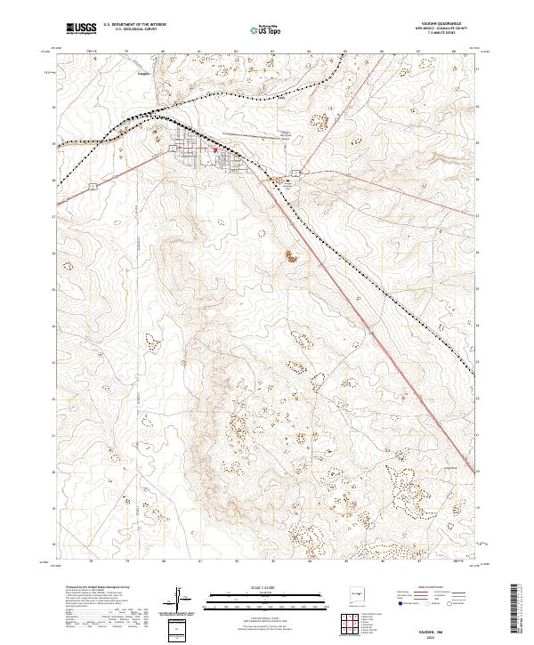 Vaughn topographic map thumbnail
