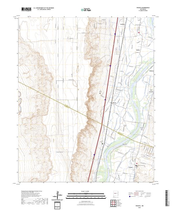 Veguita topographic map thumbnail