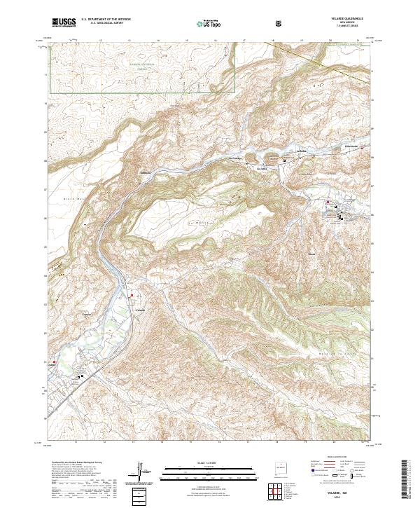Velarde topographic map thumbnail
