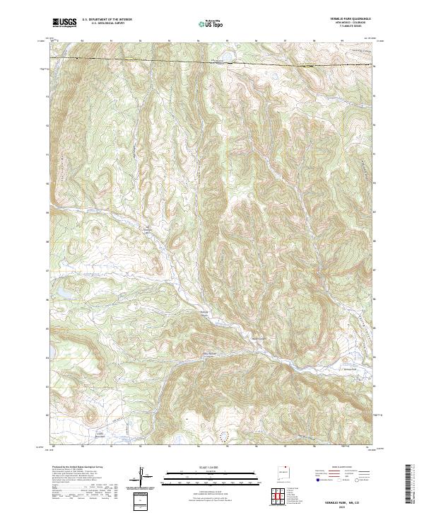 Vermejo Park topographic map thumbnail