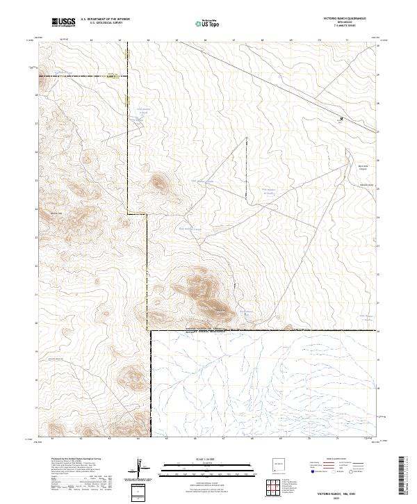 Victorio Ranch topographic map thumbnail