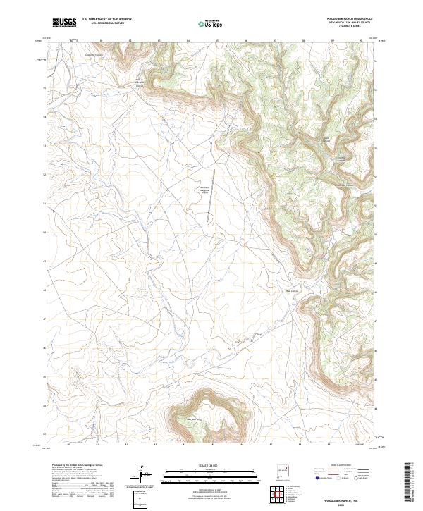 Waggoner Ranch topographic map thumbnail