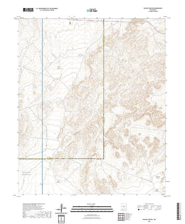 Wagon Canyon topographic map thumbnail
