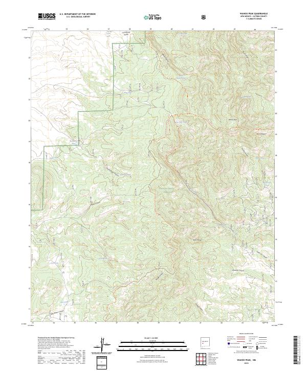 Wahoo Peak topographic map thumbnail