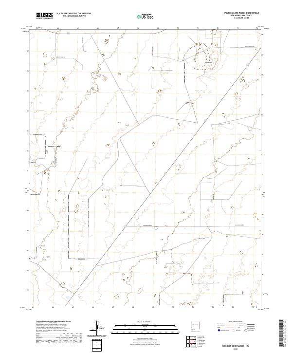 Walking Cane Ranch topographic map thumbnail