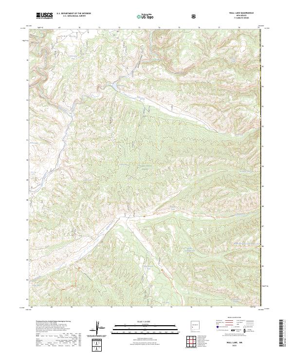 Wall Lake topographic map thumbnail