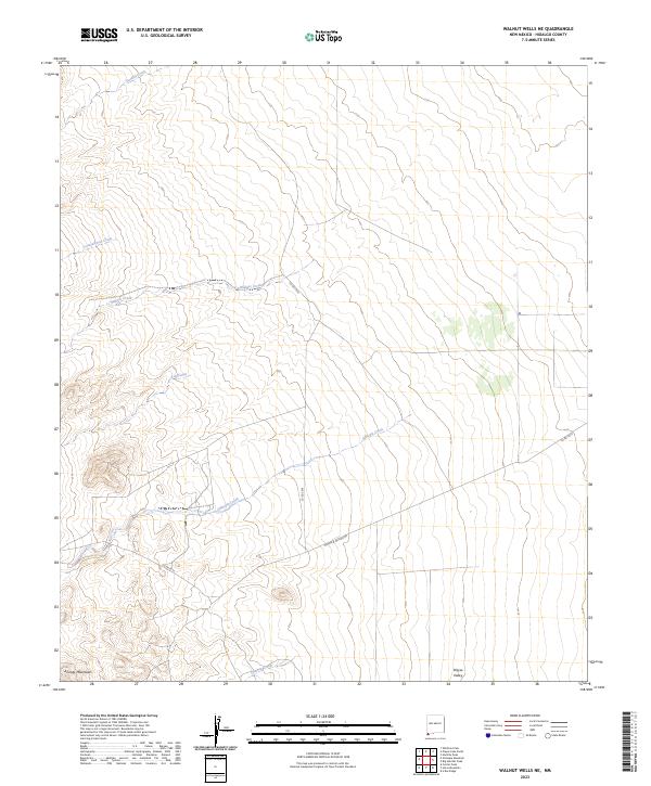 Walnut Wells NE topographic map thumbnail