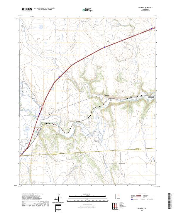 Watrous topographic map thumbnail