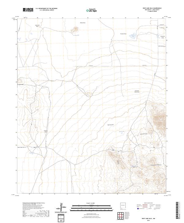 West Lime Hills topographic map thumbnail