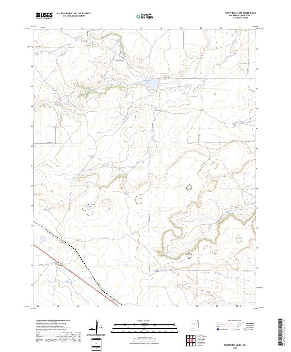 Weatherly Lake topographic map thumbnail