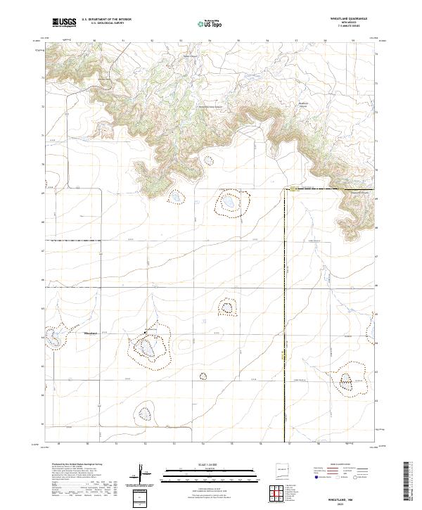 Wheatland topographic map thumbnail