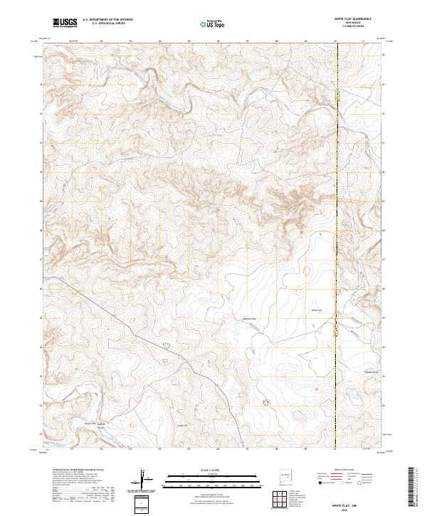 White Flat 2023 topographic map thumbnail
