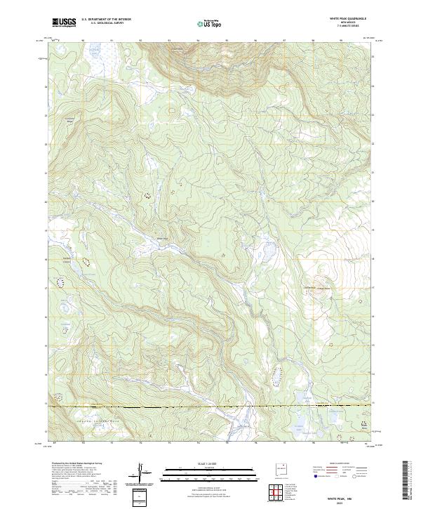 White Peak topographic map thumbnail