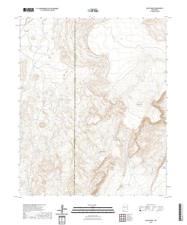White Ridge topographic map thumbnail