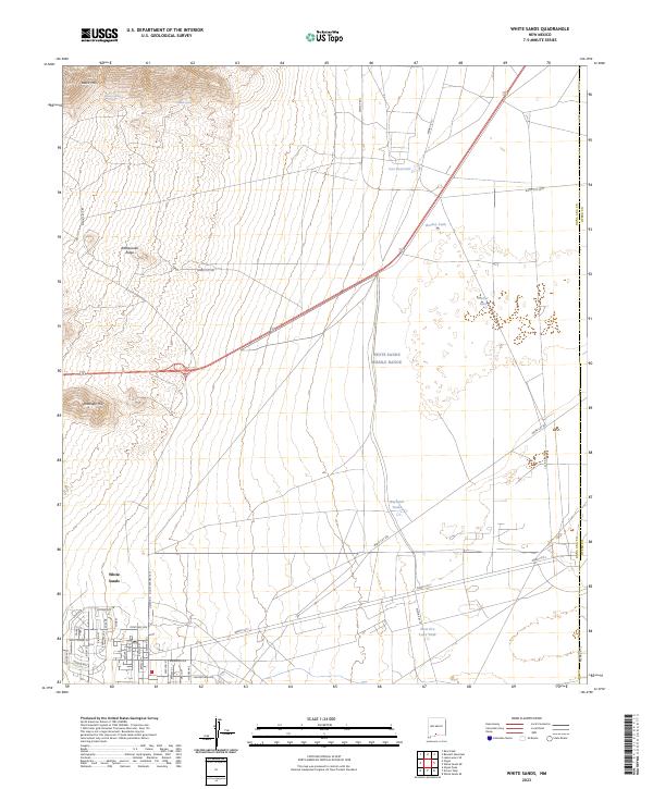 White Sands 2023 topographic map thumbnail