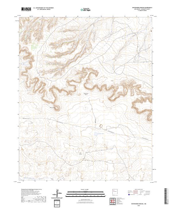 Whitehorse Rincon topographic map thumbnail