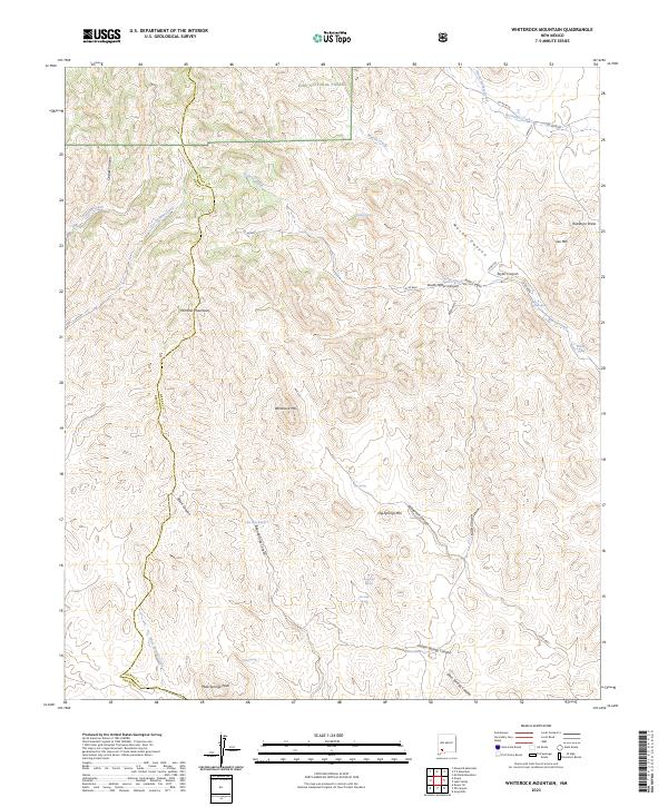 Whiterock Mountain 2023 topographic map thumbnail