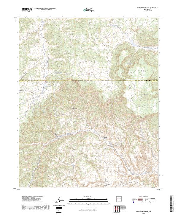 Wild Horse Canyon topographic map thumbnail