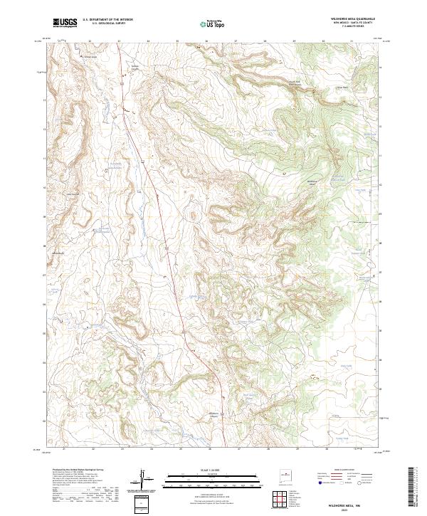 Wildhorse Mesa topographic map thumbnail