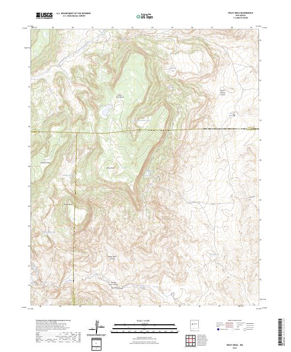 Wiley Mesa topographic map thumbnail