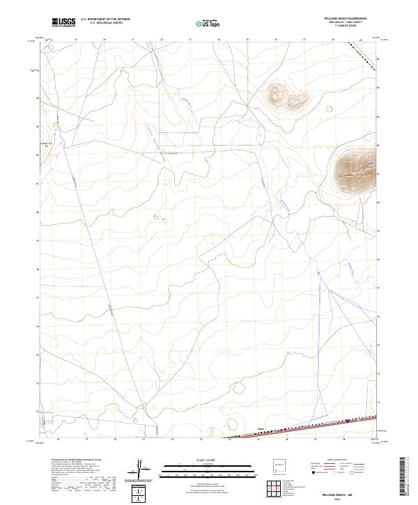 Williams Ranch 2023 topographic map thumbnail