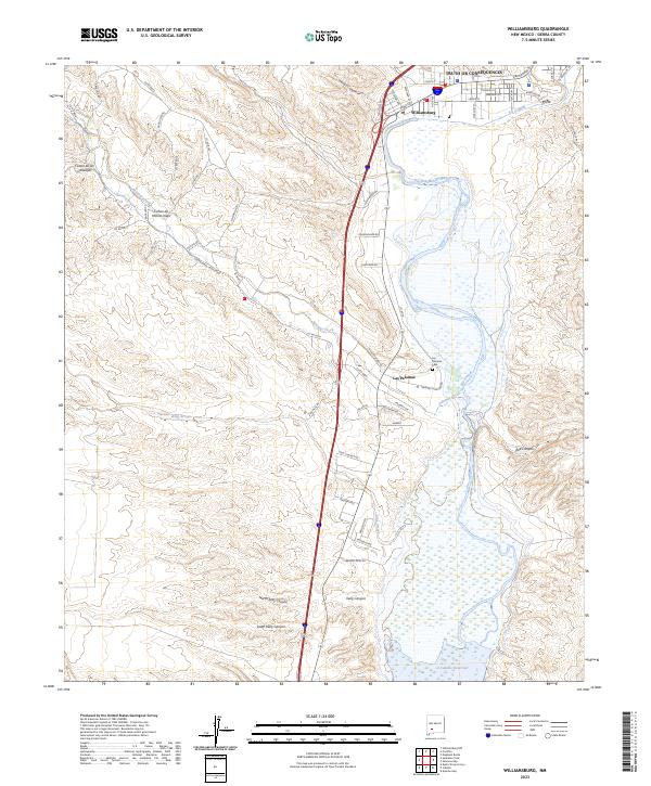 Williamsburg topographic map thumbnail