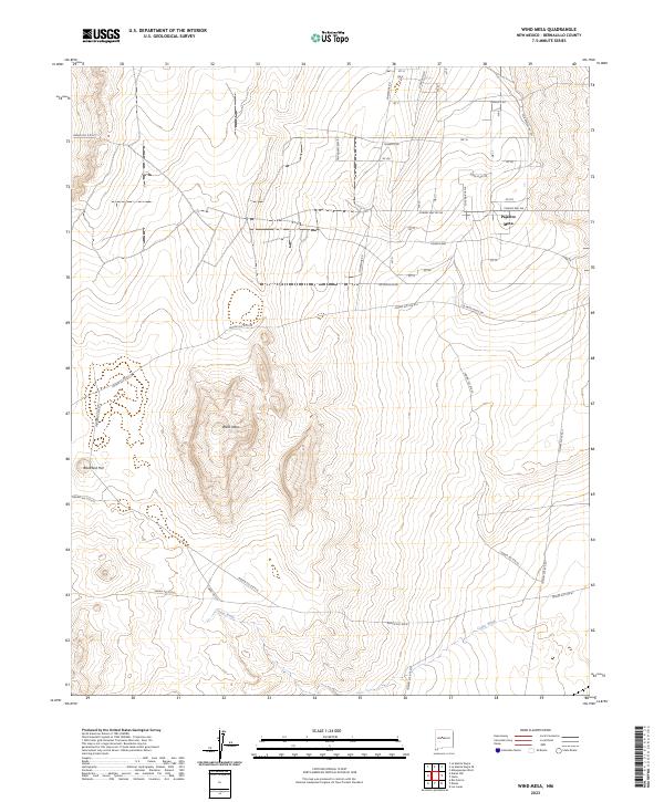 Wind Mesa topographic map thumbnail