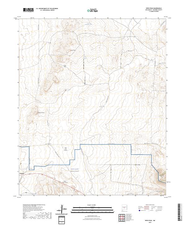 Wrye Peak topographic map thumbnail