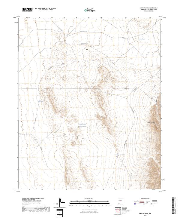 Wrye Peak SW topographic map thumbnail