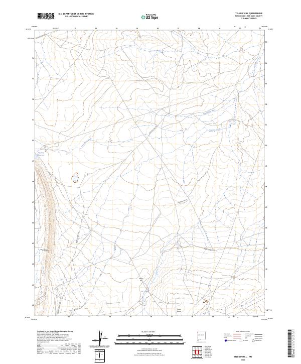 Yellow Hill topographic map thumbnail