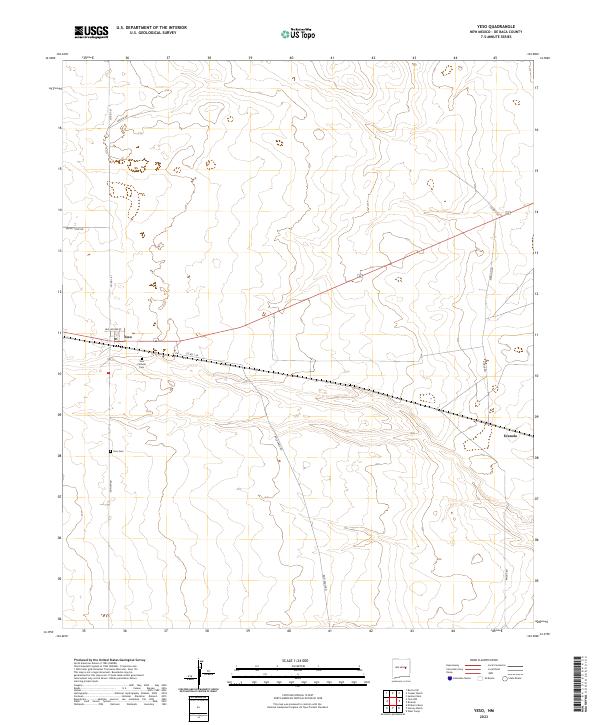 Yeso topographic map thumbnail