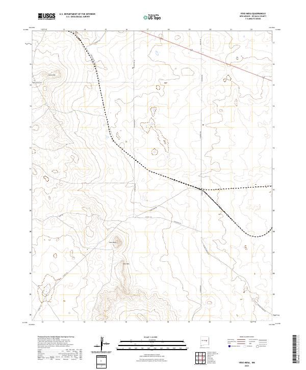 Yeso Mesa topographic map thumbnail