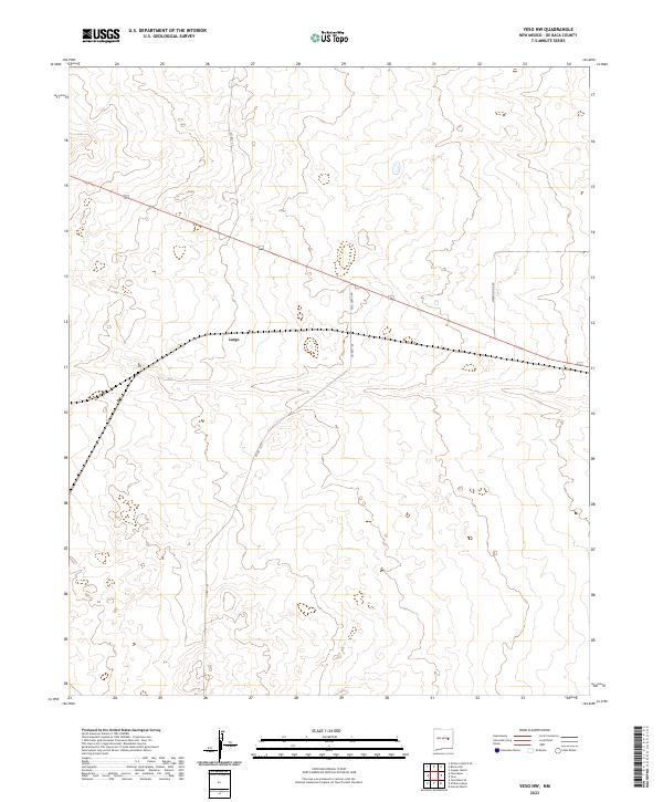 Yeso NW topographic map thumbnail