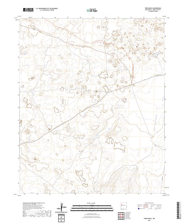 York Ranch topographic map thumbnail