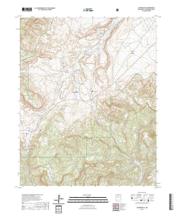 Youngsville 2023 topographic map thumbnail