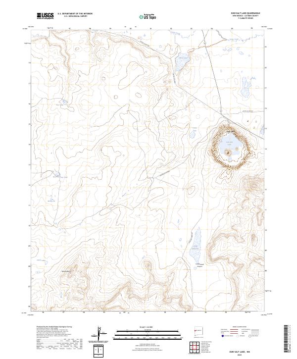 Zuni Salt Lake topographic map thumbnail