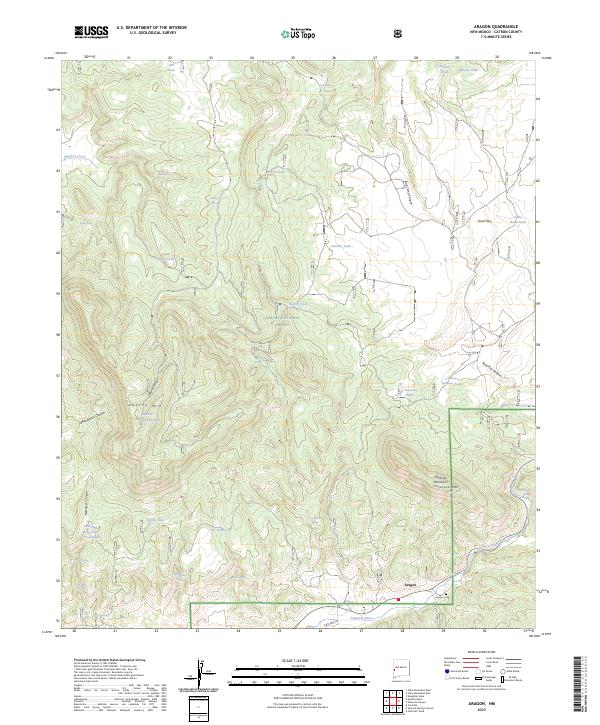 Aragon topographic map thumbnail